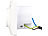 Luminea Home Control 2er-Set WLAN-Unterputz-Steckdosen, kompatibel mit Amazon Alexa Luminea Home Control WLAN-Unterputz-Steckdosen