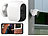 VisorTech 2er-Set IP-Überwachungskamera mit 8 Akkus, Full HD, WLAN & App, IP54 VisorTech Akkubetriebene IP-Full-HD-Überwachungskameras mit Apps