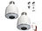 Glühbirnenfassung: Luminea Home Control 2er-Set WLAN-E27-Lampenfassung, für Amazon Alexa & Google Assistant