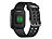 newgen medicals Fitness-Uhr, Touch-Screen & Herzfrequenz-Anzeige, Bluetooth, 5 atm newgen medicals Fitness-Armbänder mit Herzfrequenz-Messung und GPS-Streckenaufzeichnung