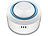 Luminea Home Control 4er-Set WLAN-Temperatur- & Luftfeuchtigkeitssensor, Datenspeicher, App Luminea Home Control WLAN-Temperatur- & Luftfeuchtigkeits-Sensoren mit App-Auswertungen