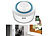 Luminea Home Control 4er-Set WLAN-Temperatur- & Luftfeuchtigkeitssensor, Datenspeicher, App Luminea Home Control WLAN-Temperatur- & Luftfeuchtigkeits-Sensoren mit App-Auswertungen