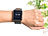 newgen medicals Medizinische Blutdruck-Armbanduhr mit Pumpe, E-Ink, Bluetooth & App newgen medicals Blutdruck-Armbanduhren