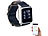newgen medicals Medizinische Blutdruck-Armbanduhr mit Pumpe, E-Ink, Bluetooth & App newgen medicals Blutdruck-Armbanduhren