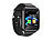 simvalley MOBILE 2in1-Handy-Uhr & Smartwatch für Android, Touch-Display, Bluetooth, App simvalley MOBILE Handy-Smartwatches mit Bluetooth
