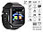 simvalley MOBILE 2in1-Handy-Uhr & Smartwatch für Android, Touch-Display, Bluetooth, App simvalley MOBILE Handy-Smartwatches mit Bluetooth