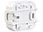 Luminea Home Control 4er-Set WLAN-Unterputz-2-Kanal-Lichtschalter & -Dimmer, App Luminea Home Control