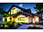 Luminea Home Control 2er-Set Outdoor-Fluter, RGB-CCT-LEDs, Bluetooth, App, 4.500 lm, 60 W Luminea Home Control Wetterfeste Fluter mit RGB-CCT-LEDs und App-Steuerung