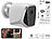 Garten Kamera: VisorTech 3er-Set 2K-WLAN-IP-Kamera mit Akku, App, 1 Jahr Stand-by, 3 MP, IP65