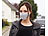 PEARL Mund-Nasen-Stoffmaske mit Filter-Textil, waschbar, Größe M PEARL