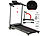 Treadmill: newgen medicals Laufband mit XL-LCD-Touch-Display, Tablet-Halter, klappbar, 600 W