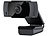 Somikon Full-HD-USB-Webcam mit Mikrofon, für PC und Mac, 1080p, 30 fps Somikon Webcams