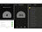 Luminea Home Control 2er-Set extra-flacher WLAN-PIR-Bewegungsmelder mit App, 360°, 230 Volt Luminea Home Control WLAN-PIR-Bewegungsmelder für 230 Volt, mit App-Benachrichtigung