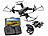Simulus Faltbarer WiFi-FPV-Quadrocopter mit HD Kamera, Optical Flow, App Simulus
