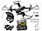 Drohne: Simulus Faltbarer WiFi-FPV-Quadrocopter mit HD Kamera, Optical Flow, App