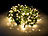 Lunartec WLAN-Tannenbaum-Überwurf-Lichterkette mit App, 8 Girlanden, 320 LEDs Lunartec