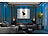 Luminea Home Control 2er-Set WLAN-RGB/CCT-Glas-Lampen, GU10, für Siri, Alexa & GA, 4,5 W Luminea Home Control