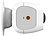 VisorTech 3er-Set Outdoor-IP-Überwachungskamera, Full HD, WLAN & App, Akku, IP65 VisorTech Akkubetriebene IP-Full-HD-Überwachungskameras mit App ELESION