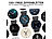 St. Leonhard Smartwatch mit Always-On-Display, Bluetooth, App, Herzfrequenz, IP68 St. Leonhard Smartwatches mit Herzfrequenz-Anzeige, Always-On-Display, Bluetooth