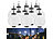 Lunartec 12er-Set Solar-LED-Lampion, Dämmerungs-Sensor, IP44, warmweiß, 20 cm Ø Lunartec Solar-Lampions, warmweiß