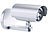 Lunartec 2er-Set 2in1-Dummy-Außen-Kameras & -Leuchten mit Bewegungsmelder, IP44 Lunartec Kamera-Attrappen