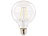 Luminea 2er-Set LED-Filament-Birnen, E27, E, 6 W, 806 lm, 345° Luminea LED-Filament-Globen E27 (tageslichtweiß)