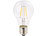 Luminea LED-Filament-Birne, E, E27, 4 W, 470 Lm, 345°, warmweiß, 4er-Set Luminea LED-Filament-Tropfen E27 (warmweiß)