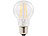Luminea 4er-Set LED-Filament-Lampen, E27, A++, 6 W, 806 Lumen, 360°, warmweiß Luminea LED-Filament-Tropfen E27 (warmweiß)
