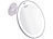 Sichler Beauty Saugnapf-Kosmetikspiegel mit LED-Licht und Akku, 5-fache Vergrößerung Sichler Beauty 