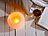 Lunartec Echtwachs-Kugelkerze mit Candlelight-LED und Flacker-Effekt, Ø 15 cm Lunartec LED-Echtwachskerzen mit beweglichen Flammen