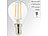 LED-Lampen E14 Warmlicht: Luminea LED-Filament-Lampe, G45, E14, 470 lm, 4 W, 360°, warmweiß (2.700 K)