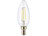 Luminea LED-Filament-Kerze, B35, E14, 470 lm, 4 W, 360°, 6.500 K Luminea