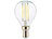 LED-Filament-Lampen G45, E14, 470 lm, 4 W, 360°, 6.500 K, 4er-Set LED-Filament-Tropfen E14 (tageslichtweiß)