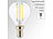 LED-Filament-Lampen G45, E14, 470 lm, 4 W, 360°, 6.500 K, 4er-Set LED-Filament-Tropfen E14 (tageslichtweiß)