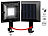 Lunartec Solar-LED-Dachrinnenleuchte, 20 Lumen, 0,2 Watt, Licht-Sensor, schwarz Lunartec