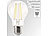 Luminea LED-Filament-Lampe, 806 Lumen, 6 Watt, 6.500 Kelvin, A60, E27, 360° Luminea LED-Filament-Tropfen E27 (tageslichtweiß)