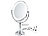 Sichler Beauty XL-LED-Kosmetikspiegel, Akku, Bluetooth-Lautsprecher, 1x / 5x Vergröß. Sichler Beauty Akku-Kosmetikspiegel mit Lautsprechern & LED-Lichtern