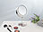 Sichler Beauty LED-Kosmetikspiegel, 2 Spiegelflächen, Akku, 3x / 7x Vergrößerung Sichler Beauty