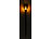 Luminea LED-Gartenfackel, realistisches Flammenflackern, 2.200-mAh-Akku, IP44 Luminea LED-Gartenfackeln mit realistischem Flackern