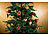 infactory 12er-Set Weihnachtsbaum-Kugeln mit Pailletten & Federn, rot und golden infactory Weihnachtsbaum-Kugeln