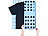 PEARL Wäsche-Faltbrett für Hemden & Co., 68 x 57 cm, blau, klappbar PEARL Wäsche-Faltbretter