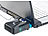 Callstel Notebook-Kühler mit Turbo-Lüfter & LCD-Display, 4.200 U/Min. Callstel Notebook-Kühler