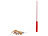 infactory Interaktive Katzen-Spielangel mit Teleskop-Stange & 3 Feder-Anhängern infactory Katzenspielzeuge