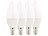 Luminea LED-Kerze E14 B35, 6 Watt, 480 lm, tageslichtweiß, 270°, A+, 4er-Set Luminea LED-Kerzen E14 (tageslichtweiß)