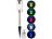 Lunartec Solar-RGB-LED-Wegeleuchte, Lichtsensor, Versandrückläufer Lunartec Bunte Solar-LED-Wegeleuchten mit Lichtsensoren