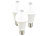 Luminea LED-Lampe mit PIR-Sensor, 6,5 Watt, E27, 444 Lumen, weiß, 3er-Set Luminea LED-Lampe mit PIR-Bewegungssensoren ohne Dämmerungssensoren