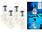Lunartec 4er-Set Deko-LED-Glühbirne im Crackle-Glas-Design, Dämmerungs-Sensor Lunartec