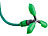 Royal Gardineer 3in1-Gartendusche, Rasensprinkler & Wassernebler, fixierbarer Schlauch Royal Gardineer Schwanenhals-Gartenschlauch-Duschen & Aircooler
