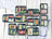 Rosenstein & Söhne 10er-Set Lebensmittel-Boxen mit je 3 Trennfächern & Deckel, 1,2 l Rosenstein & Söhne Lunchbox-Sets