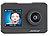Somikon UHD-Action-Cam mit 2 Displays, WLAN und Sony-Bildsensor, IPX8 Somikon